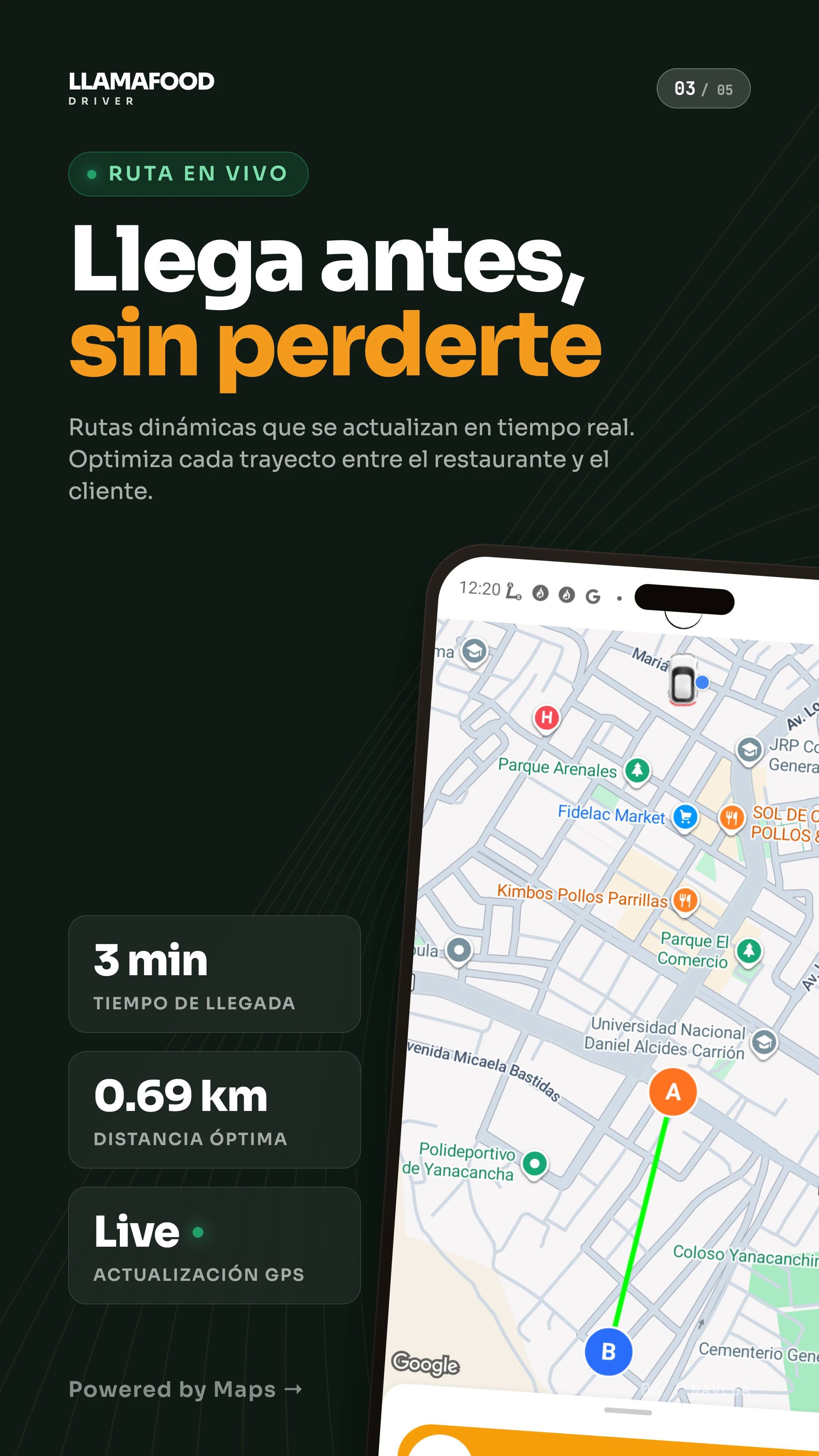 Llamafood Driver screenshot