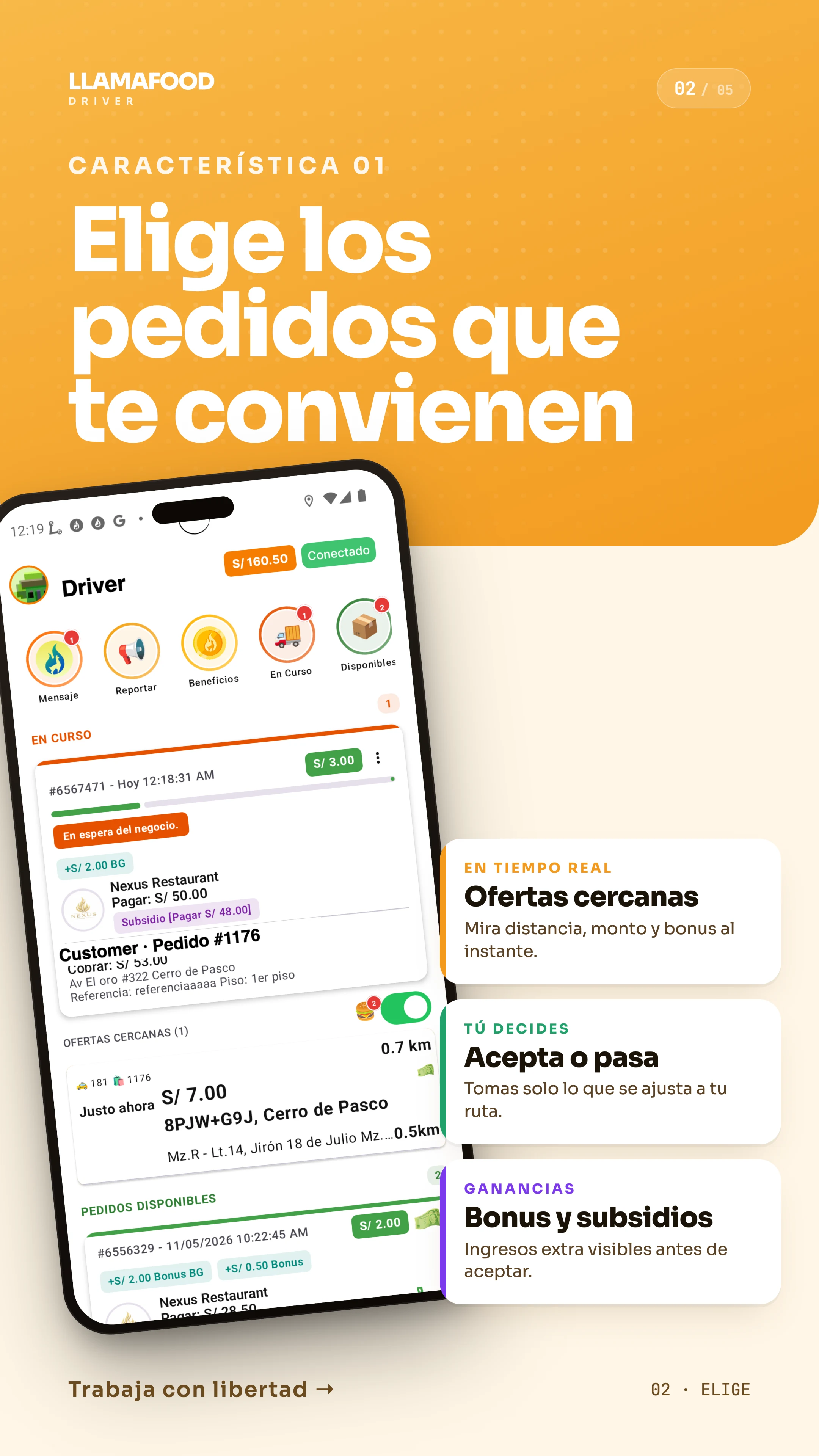 Llamafood Driver screenshot